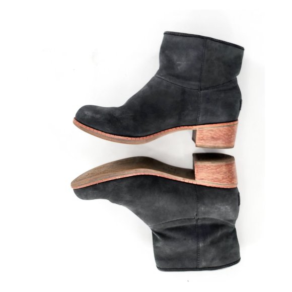 UGG Gray Ankle Boots Suede Minimalist Design - Picture 6 of 13